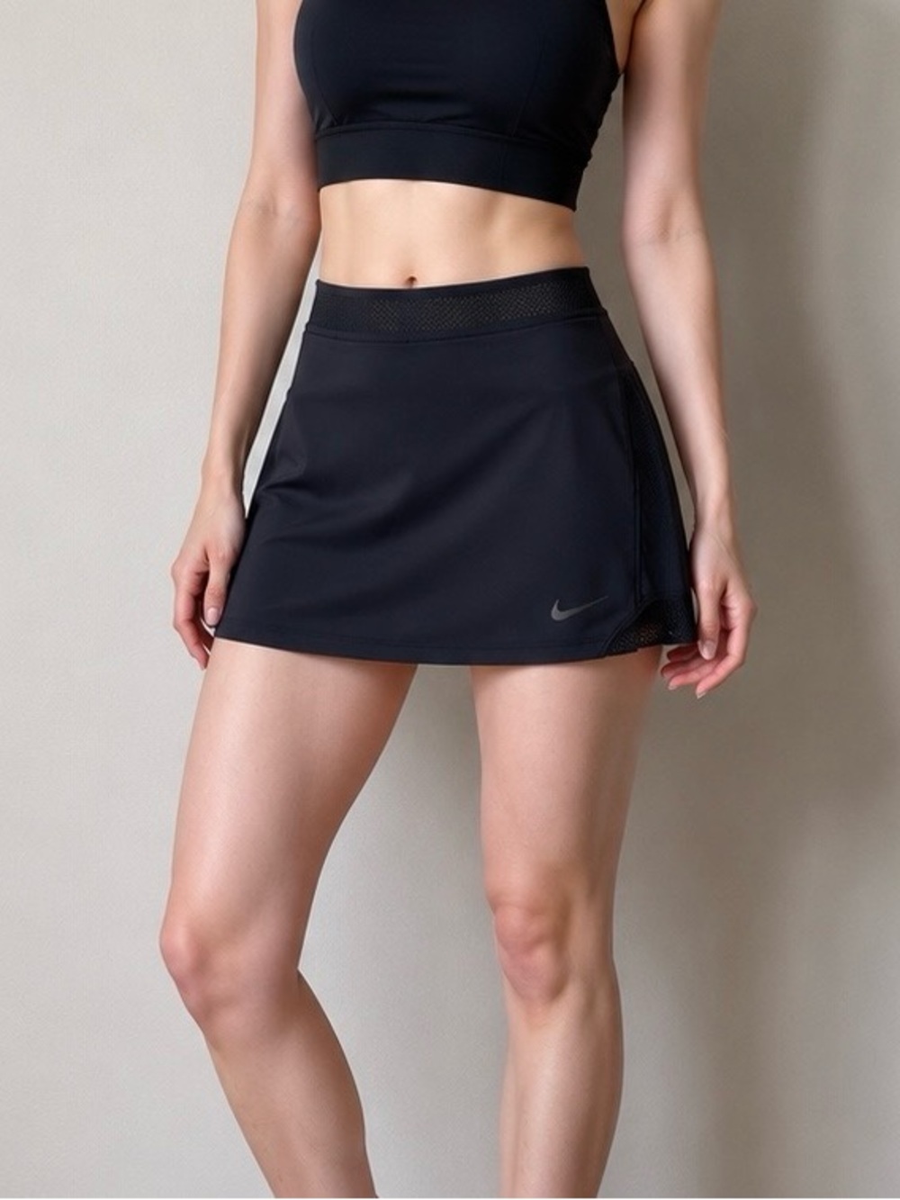 Nike Dri-FIT Women’s Large Black Tennis Golf Athletic Skort Skirt L